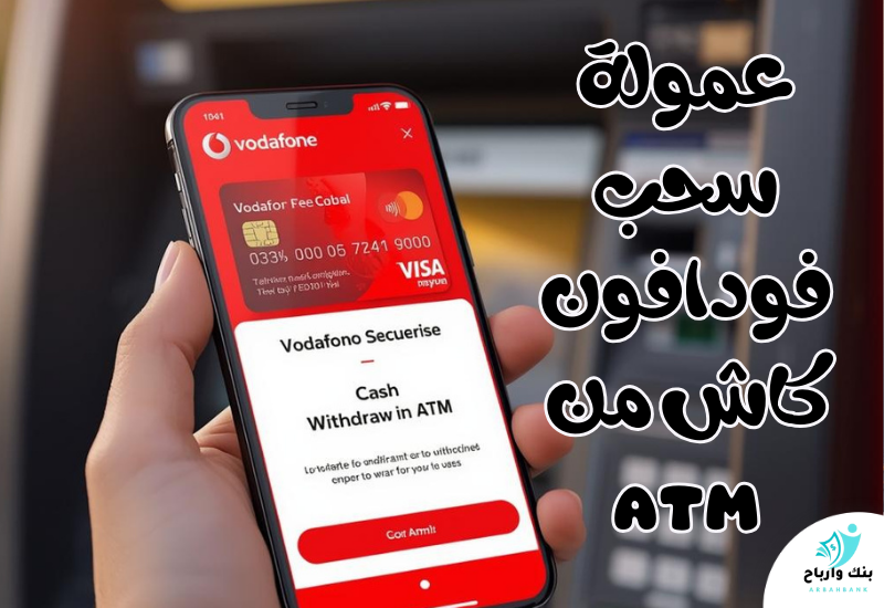 عمولة سحب فودافون كاش من atm